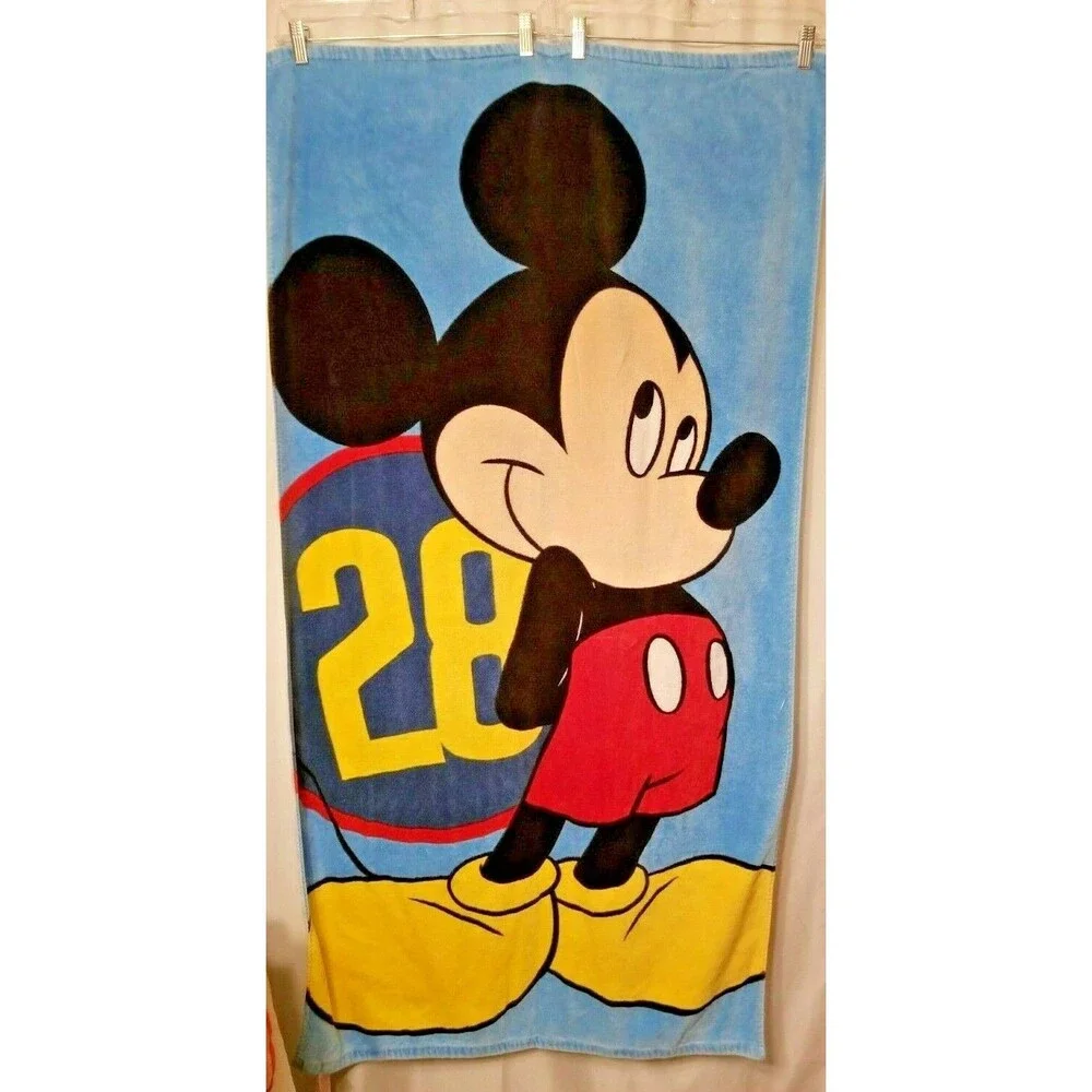 Mickey Mouse Beach Towel Large Graphic Design Disney Store Tag Classic